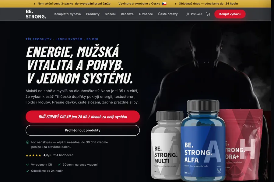 Náhled webu zdravychlap.cz — e-shop na míru